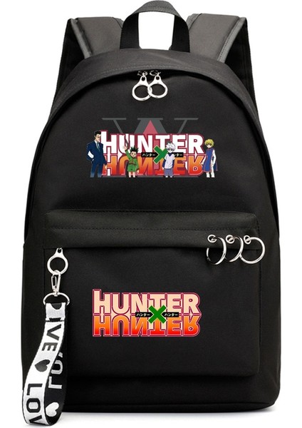 No.12 Tarzı Anime Hunter Hunter Sırt Çantası Erkek Kız Okul Çantası Packsack Zip Sırt Çantası Omuzlar Moda Laptop Çantası Genç Öğrenci Sırt Çantası Hediye (Yurt Dışından)