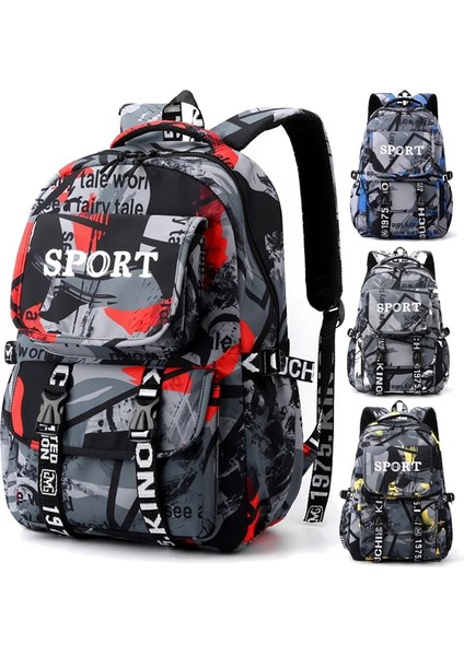 Kırmızı Stil 33X19X49CM Genç Öğrenci Sırt Çantası Orta Okul Çantası 16 Inç Dizüstü Bilgisayar Su Geçirmez Sırt Çantası Erkek ve Kız Çantaları Için Uygun (Yurt Dışından) fiyatları