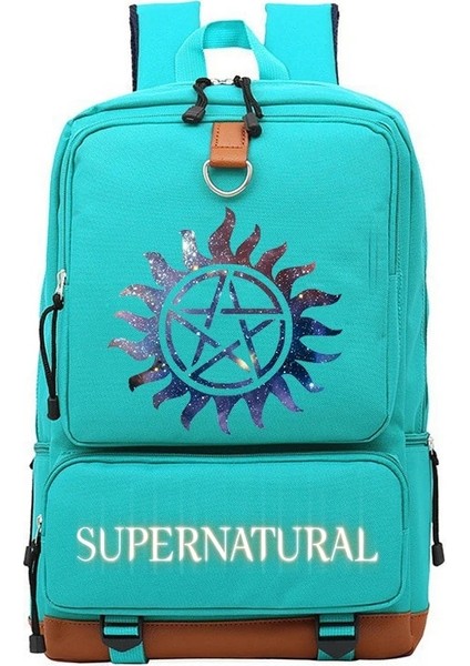 No.3 Tarzı Supernatural Sırt Çantaları Erkek Kız Okul Çantaları Sırt Çantası Gençler Çocuk Günlük Seyahat Sırt Çantası Mochila (Yurt Dışından)