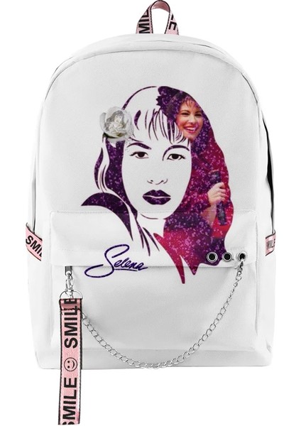 Gri Tarzı Selena Quintanilla Sakura Kadın Sırt Çantası Erkekler Oxford Su Geçirmez Spor Sırt Çantası Genç Erkek Kız Büyük Kapasiteli Okul Çantası (Yurt Dışından) fiyatları