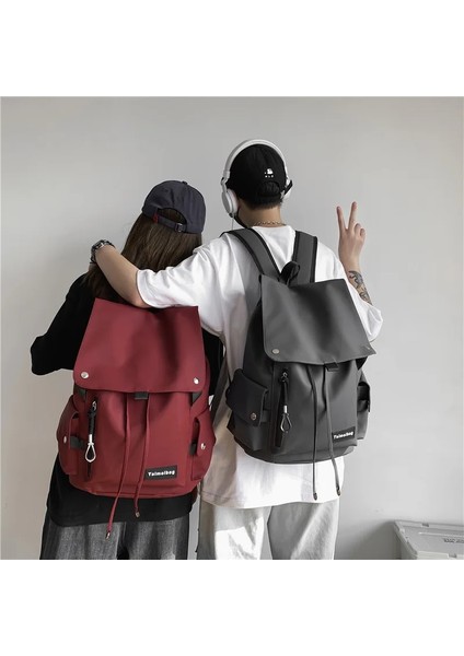 Yeşil Tarzı 40X15X30CM Sırt Çantası Erkek Lise Öğrencisi Erkek Büyük Kapasiteli Eğlence Seyahat Sırt Çantası Ortaokul Öğrencileri Trendy Serin Sırt Çantası (Yurt Dışından) modelleri