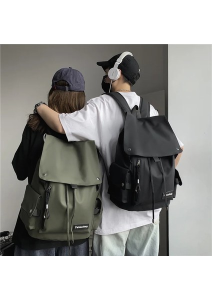 Yeşil Tarzı 40X15X30CM Sırt Çantası Erkek Lise Öğrencisi Erkek Büyük Kapasiteli Eğlence Seyahat Sırt Çantası Ortaokul Öğrencileri Trendy Serin Sırt Çantası (Yurt Dışından) fırsatları