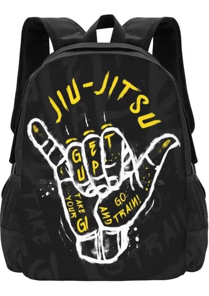 Sırt Çantası-Siyah Tarzı Tek Boyut Jiu Jitsu.trene Git!2 Sıcak Satış Sırt Çantası Moda Çantalar Bjj Jiujitsu Dövüş Sanatları Brezilya Jiu Jitsu (Yurt Dışından)