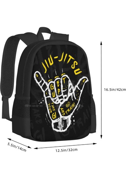 Sırt Çantası-Siyah Tarzı Tek Boyut Jiu Jitsu.trene Git!2 Sıcak Satış Sırt Çantası Moda Çantalar Bjj Jiujitsu Dövüş Sanatları Brezilya Jiu Jitsu (Yurt Dışından) modelleri