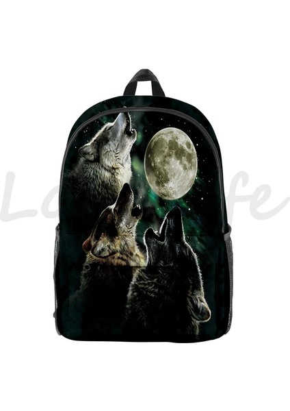 No.15 Tarzı Çocuk Boys Için 3D Hayvan Sırt Çantaları Serin Kurt Baskılı Okul Çantaları Li Naylon Sırt Çantası Günlük Sırt Çantası Çocuk Sırt Çantası (Yurt Dışından) fiyatları