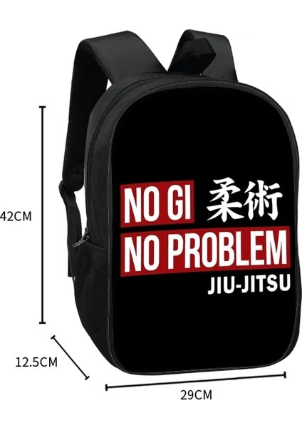 D16ROUDAO12 Tarzı Jiu-Jitsu Brezilyalı Dövüş Sanatları Sırt Çantası Kadın Erkek Okul Çantaları Dövüş Sanatları Sırt Çantası Öğrenci Sırt Çantası Dizüstü Sırt Çantaları Hediye (Yurt Dışından) fırsatları
