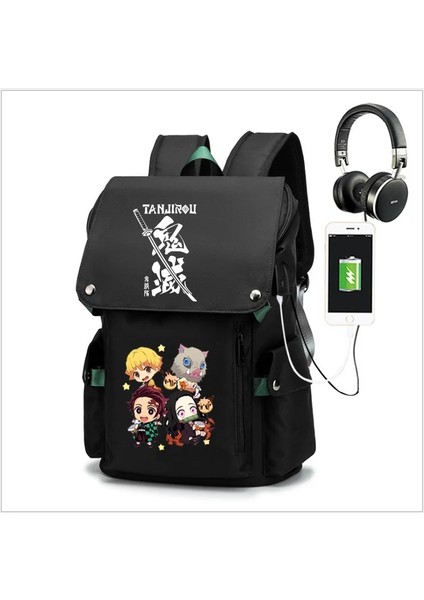 Siyah1 Tarzı Iblis Avcısı Okul Çantası Anime Sırt Çantası Kimetsu Hiçbir Yaiba Cosplay Kız Öğrenci Nezuko Tanjirou Oxford Su Geçirmez Dizüstü Sırt Çantası (Yurt Dışından) indirimleri