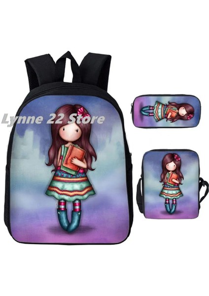 GORJUSS48 Stili Sıcak Santoro Gorjuss 3D Baskılı ve Öğrenci Okul Çantaları Dizüstü Sırt Çantası Sırt Çantası Eğimli Omuz Çantası Kalem Kutusu (Yurt Dışından) indirimleri