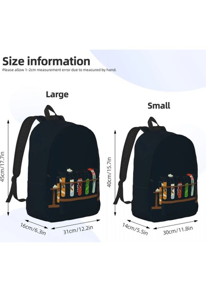 No.14 Tarzı 31X16X45CM Özelleştirilmiş Muppet Bilim Kanvas Sırt Çantaları Kadın Erkek Üniversite Okul Kimya Deney Çantaları Için Temel Sırt Çantası (Yurt Dışından) indirimleri