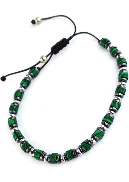 Malakit Hematit Taşlı El işi Tasarım doğal taş bileklik