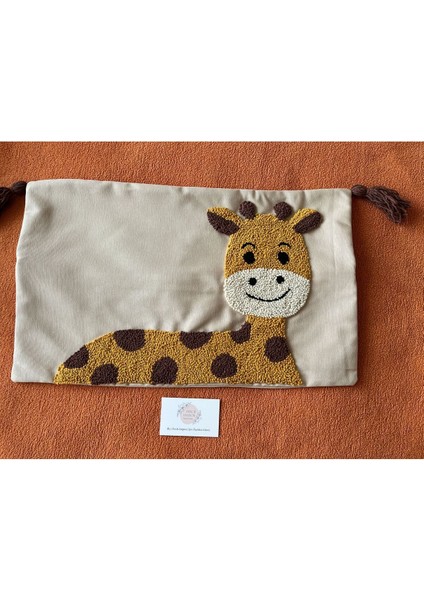 Isimli Bebek Takı Yastığı Dekoratif Yastık Kılıfı Punch Nakışlı Içi DOLGUSUZ-30X50