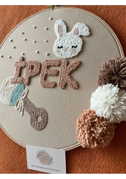 30CM- Bebek Kapı Süsü/ Hastane Odası Kapı Süsü/isimli Kapı Süsü, Isimli Duvar Panosu, Punch