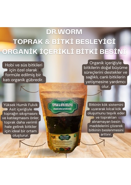 Toprak & Bitki Besleyici Organik Içerikli Katı Bitki Besini 1250 ml fiyatları