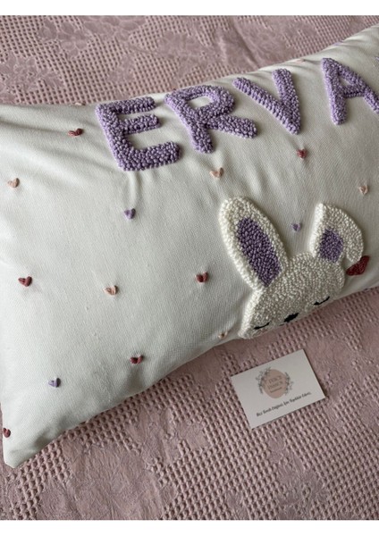 Isimli Bebek Takı Yastığı Dekoratif Yastık Kılıfı Punch Nakışlı Içi Dolgusuz fiyatları