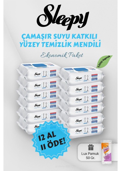 Çamaşır Suyu Katkılı Yüzey Havlusu 12 Al 11 Öde Hediyeli