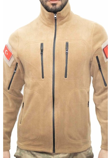 Erkek Bej Askeri Taktik Polar Mont modelleri