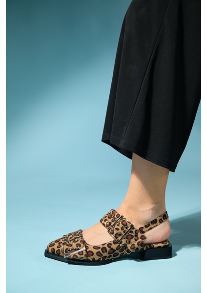 Paloma Siyah Sarı Desenli Tokalı Kadın Sandalet indirimleri