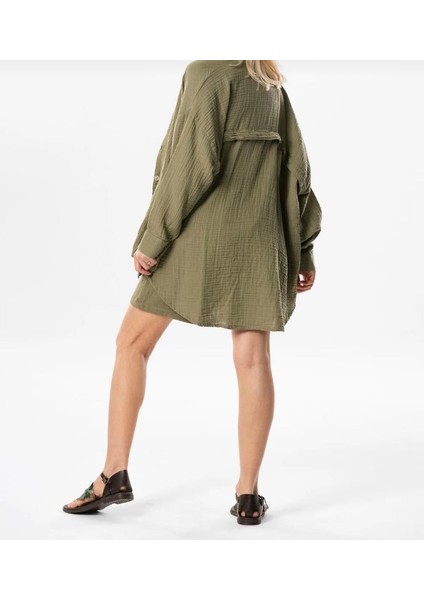 Kadın Pamuk Müslin Kumaş Gömlek Uzun Kollu modelleri