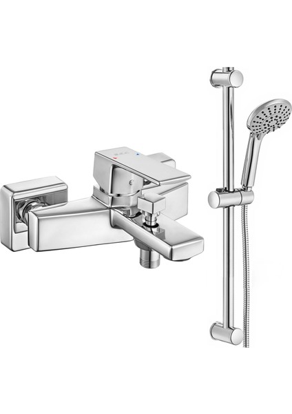 Eca Royal Banyo Bataryası + Eca Logica Sürgülü Duş Seti Üst Takımı