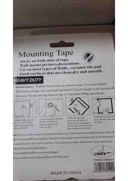 Köpük Çift Taraflı Bant Güçlü 18MM modelleri