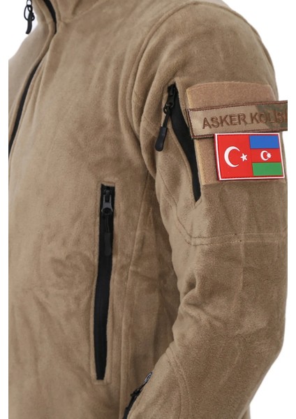 Bej Taktik Polar Hırka - Askeri Outdoor Polar fırsatları