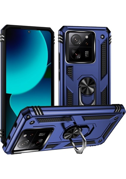 Xiaomi Mi 13T Kılıf Vega Yüzüklü Standlı Tank Kapak