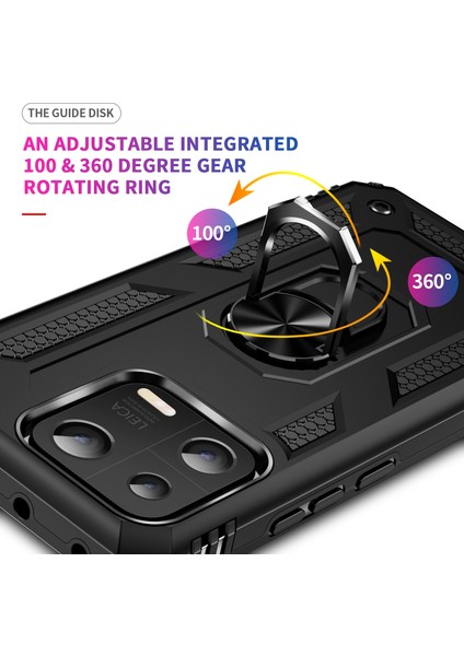 Xiaomi Mi 13 Kılıf Vega Yüzüklü Standlı Tank Kapak fiyatları