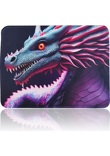 Evet Uygun 40X30CM Mouse Pad Kaymaz Kauçuk Taban Dikişli Gaming Oyuncu Mousepad Ejderha