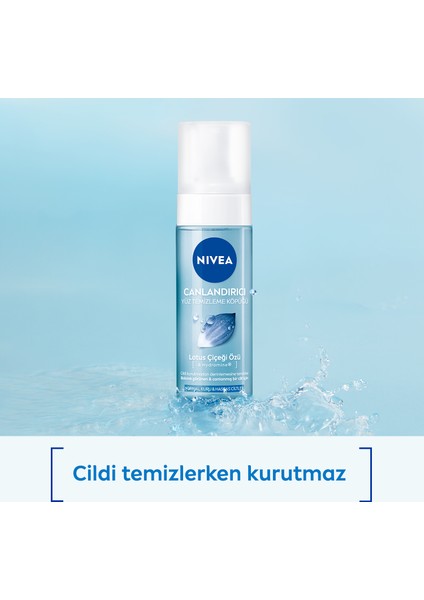 Canlandırıcı Yüz Yıkama Köpüğü 150ml, Yüz Temizleme, Normal ve Hassas Cilt, Lotus Çiçeği ve Saf Su, X2 Adet