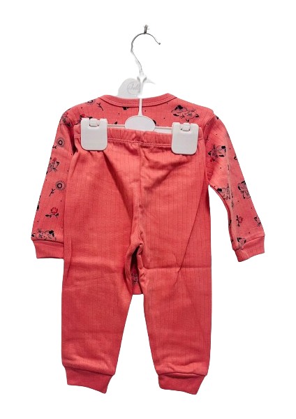 Dünyası Uğurböceğiçocuk Çıtçıt Düğmeli Desenli Alt Üst Takım Çocuk Pijama Takım