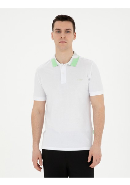 Erkek Beyaz Slim Fit Tişört 50285222-VR013 modelleri