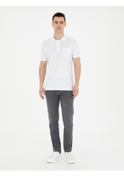 Erkek Beyaz Regular Fit Basic Tişört 50280753-VR013