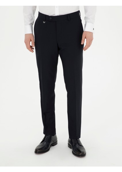 Erkek Lacivert Slim Fit Kumaş Pantolon 50294754-Vr033 fiyatları