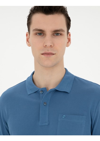 Erkek Koyu Mavi Regular Fit Basic Tişört 50280753-VR032
