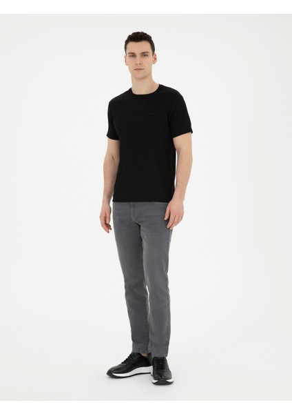 Erkek Gri Slim Fit Jean Pantolon 50288137-Vr024