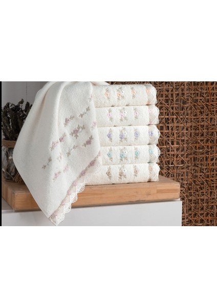 Nehir Bukle Nakışlı 12'li Havlu 50X30 fiyatları