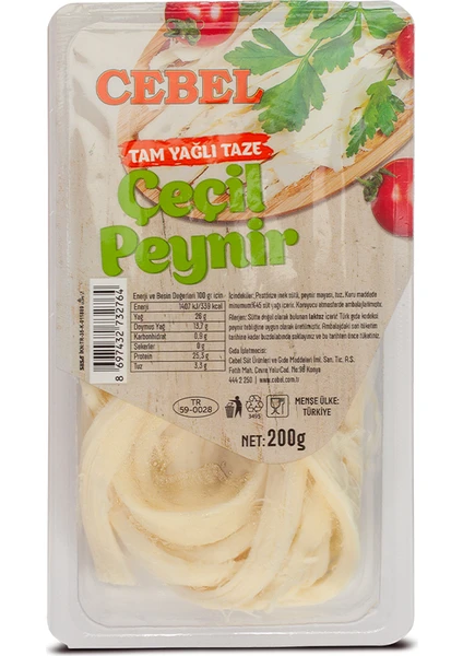 Çeçil Peynir T.y. 200 gr