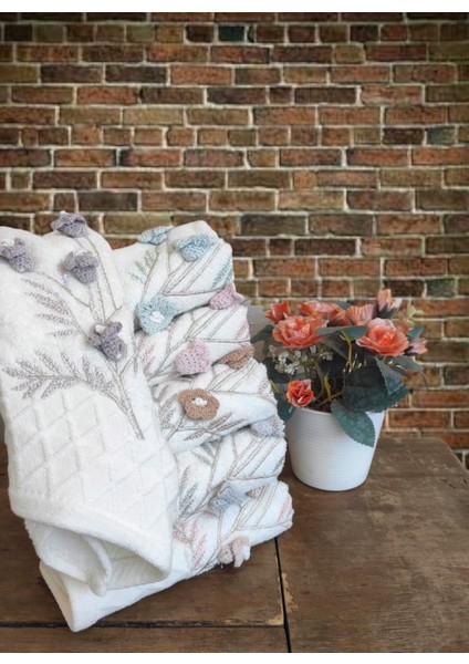 50X85 Fluffy 100% Pamuk Havlu Seti 4'lü fiyatları