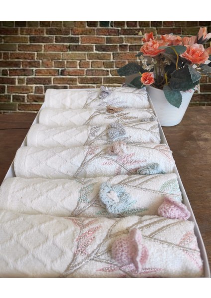 50X85 Fluffy 100% Pamuk Havlu Seti 4'lü fırsatları