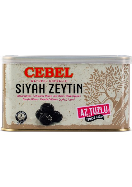 Siyah Zeytin Az Tuzlu S 291-320 Kalibre 750 gr Tnk