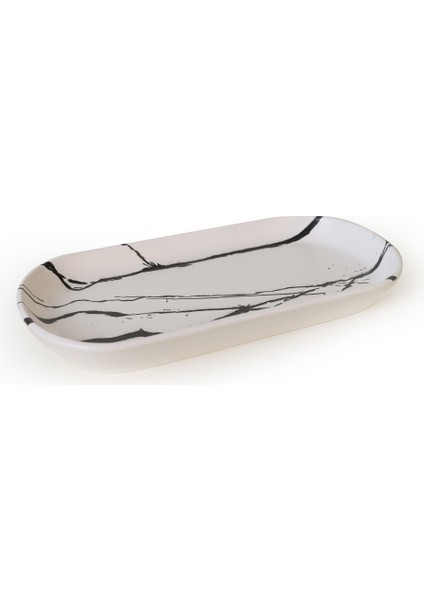 Mermer Noyan Kayık Tabak 28 cm 2 Adet 17950-51