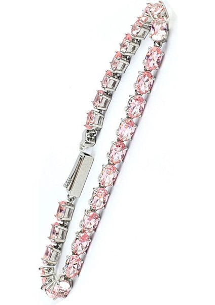 Sky Diamond Pink Morganit Taşlı 925ayar Gümüş Su Yolu Bileklik fiyatları