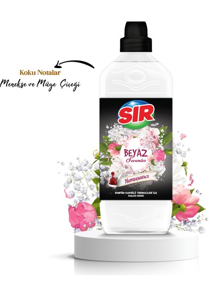 Çamaşır Yumuşatıcısı Beyaz Sevenler 2000 ml 2'li