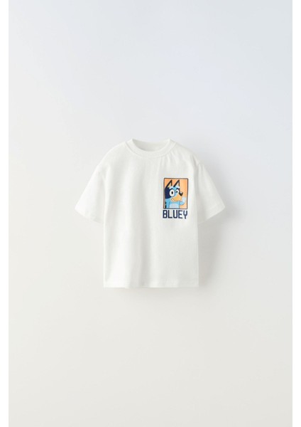 Bluey T-Shirt Erkek Çocuklar İçin Oyunbaz Tasarım Yumuşak Pamuk Uzun Kol