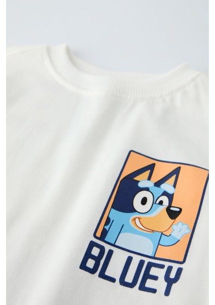 Bluey T-Shirt Erkek Çocuklar İçin Oyunbaz Tasarım Yumuşak Pamuk Uzun Kol modelleri
