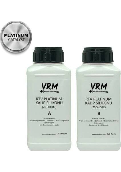 Vrm Vernikrecinemarketi RTV-2 Platinum Kalıp Silikonu (20 Shore) 1 Kg