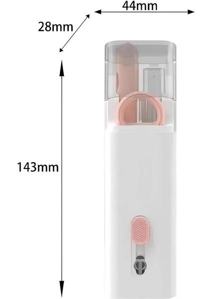 Çok Amaçlı Temizleyici Kit ve Telefon Standı Pembe