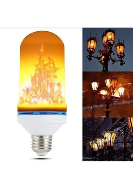 LED Alev Ampul Amber 5W