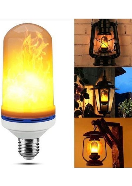 LED Alev Ampul Amber 5W