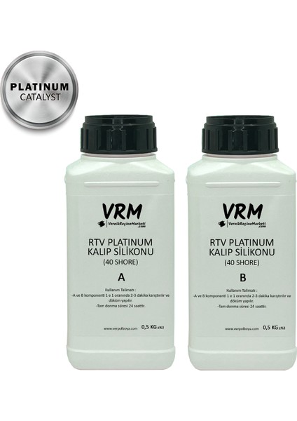 RTV-2 Platinum Kalıp Silikonu (40 Shore) 1 Kg